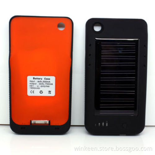 Backup Battery, Ideal for Apple's iPhone 3G with 0.66W Solar Panel and 1,900mAh Capacity